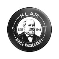 Klar Rasierseife mit Aktivkohle zum Rasieren mit Seife Klar Rasierseife mit Aktivkohle zum Rasieren mit Seife