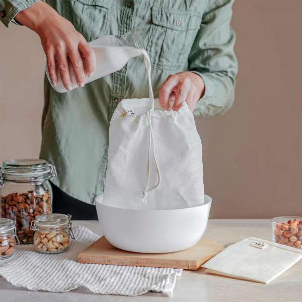 EcoYou Nussmilchbeutel - zum Nuss- & Mandelmilch selbst herstellen