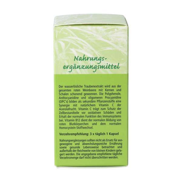 Traubenkernextrakt OPC + B12 mit Vitamin C