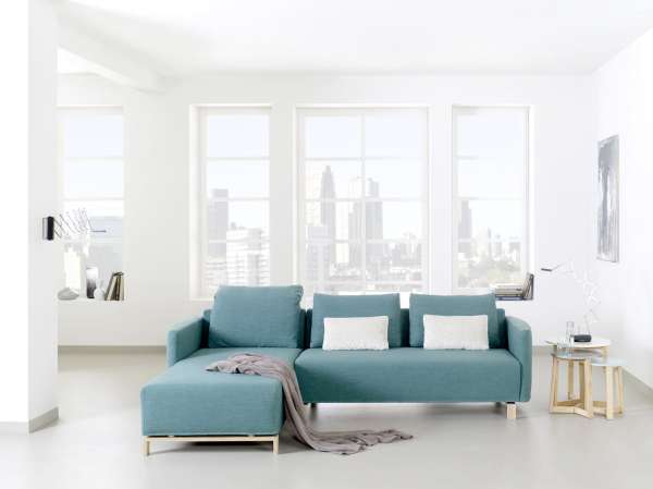 Modernes Sofa mit Recamiere - 2,5 Sitzer, schadstoffgeprüft Modernes Sofa mit Recamiere - 2,5 Sitzer, schadstoffgeprüft