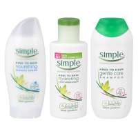 Kosmetik Probierset Simple mit Shampoo, Duschgel & Lotion Kosmetik Probierset Simple mit Shampoo, Duschgel & Lotion