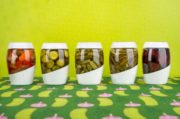 Mortier Pilon Fermentier-Gläser mit Keramikgewichten