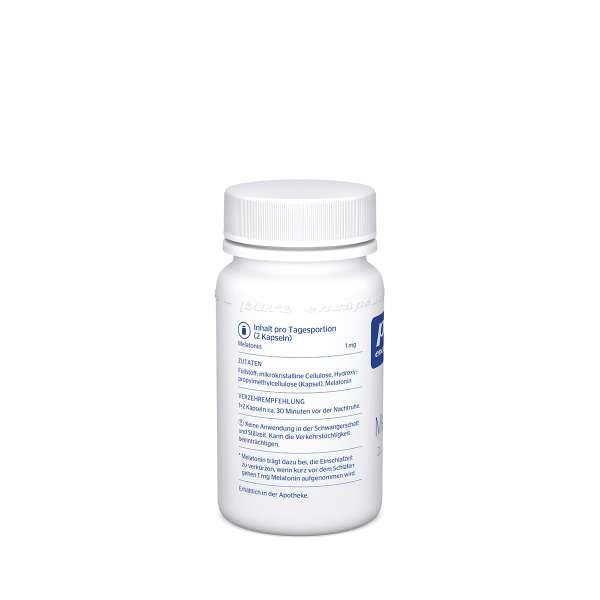 Reines Melatonin von PureCaps für besseren Schlaf