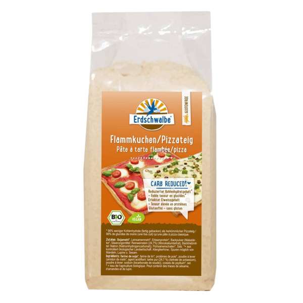 Erdschwalbe Low Carb Pizza Backmischung - eiweißreich Erdschwalbe Low Carb Pizza Backmischung - eiweißreich