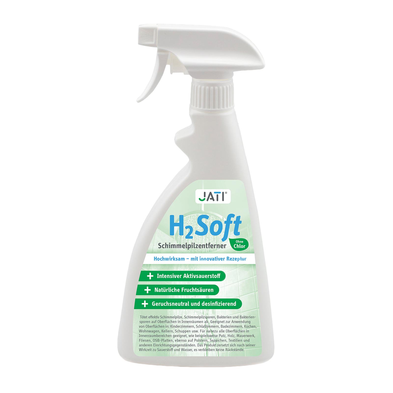 Chlorfreier Schimmelentferner von Jati - H2 Soft Spray 500ml - PureNature