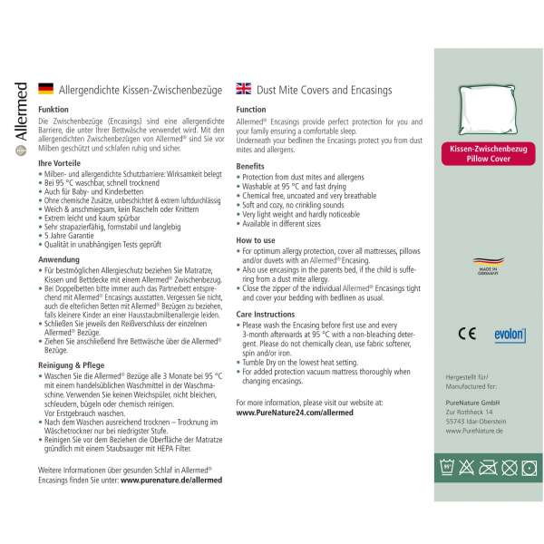 Allermed Encasing Kissen - Milbenbezug Kopfkissen