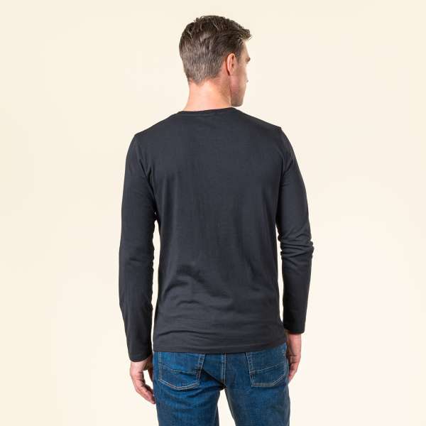 Living Crafts Herren Langarm-Shirt Terik aus Bio-Baumwolle