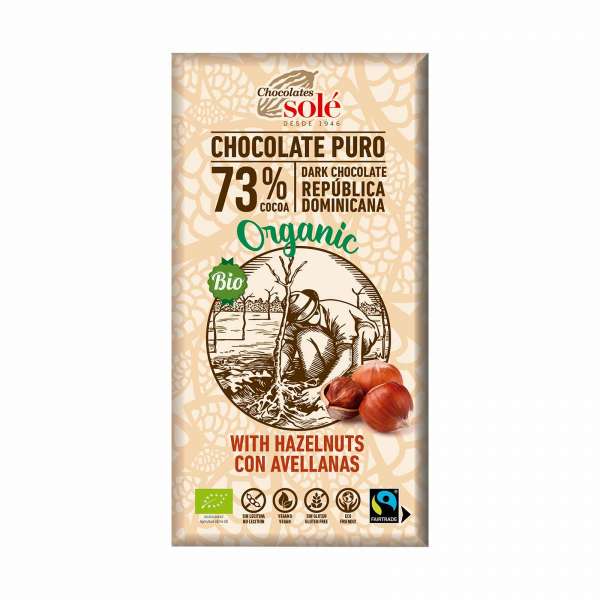 Chocolates Solé Dunkle Schokolade mit Nüssen - Bio & vegan Chocolates Solé Dunkle Schokolade mit Nüssen - Bio & vegan