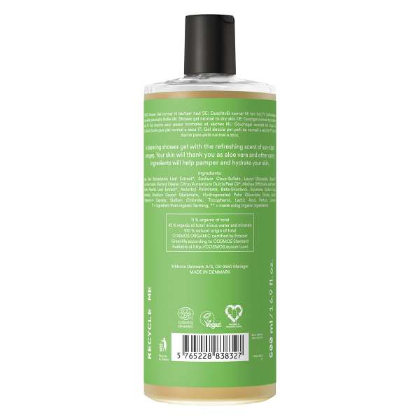 Urtekram Aloe Vera Duschgel - 100% Naturprodukt mit Vitamin E