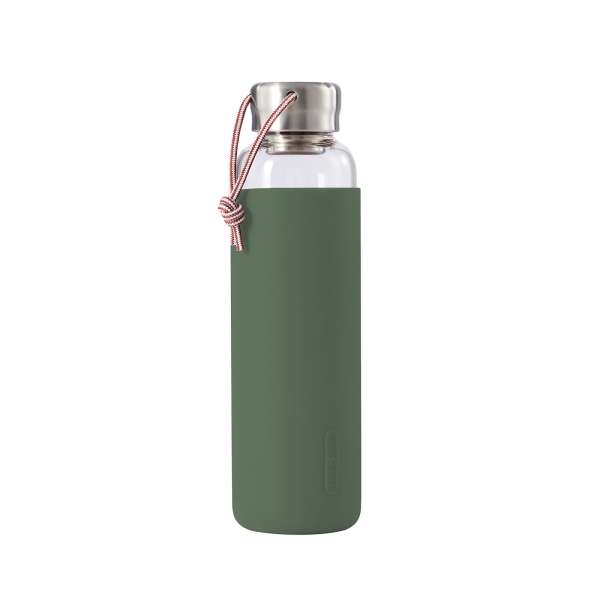Black+Blum Borosilikatglas Trinkflasche in sieben Farben Black+Blum Borosilikatglas Trinkflasche in sieben Farben