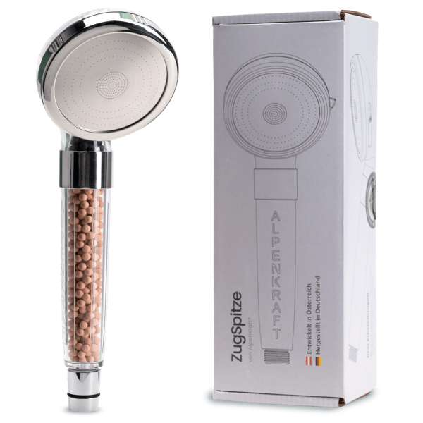 Alpenkraft Zugspitze Duschkopf – Kalkfilter & Wasser sparen