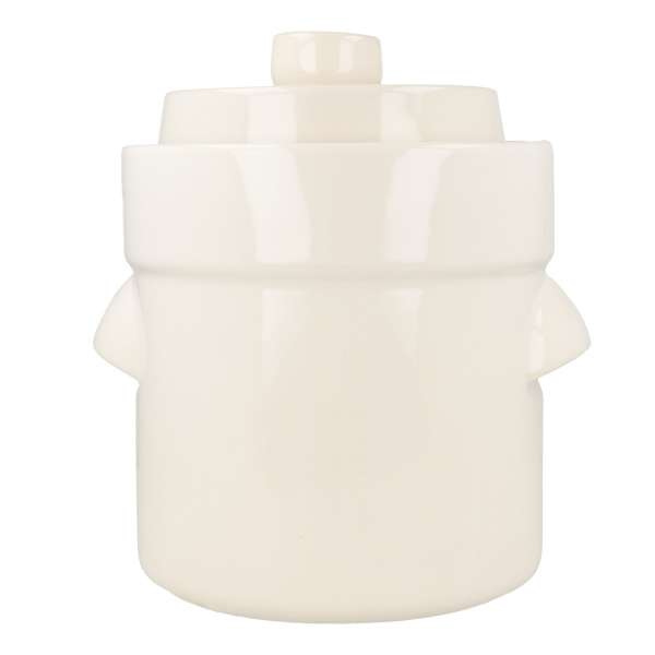 Fermentiertopf Keramik - mit Beschwerungssteinen & Deckel