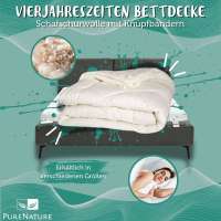 Vorschau: PureNature Vierjahreszeiten Bettdecke Schafschurwolle mit Knüpfbändern Vorschau: PureNature Vierjahreszeiten Bettdecke Schafschurwolle mit Knüpfbändern