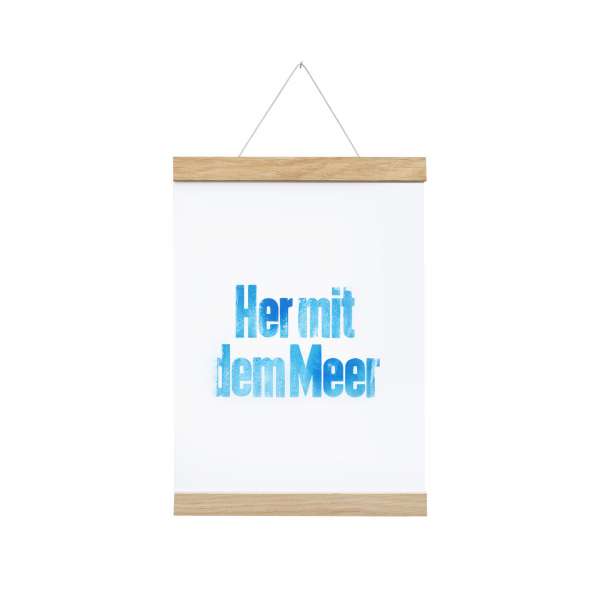 Side by Side - Magnetische Posterleiste Eiche hell - für DIN A4 Formate