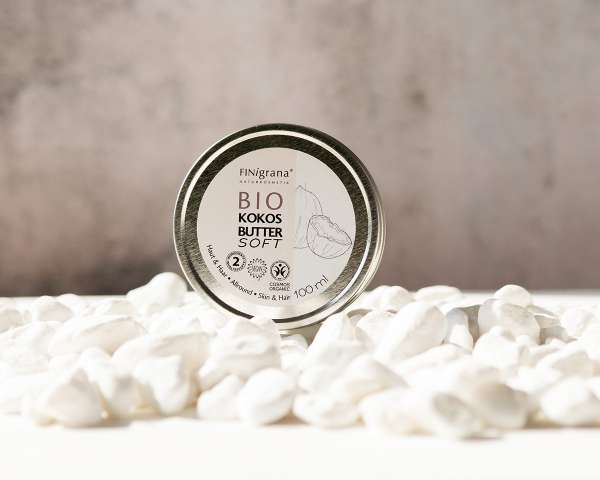 FINigrana Kokosbutter für die Haut und die Haare mit Bio Shea Butter