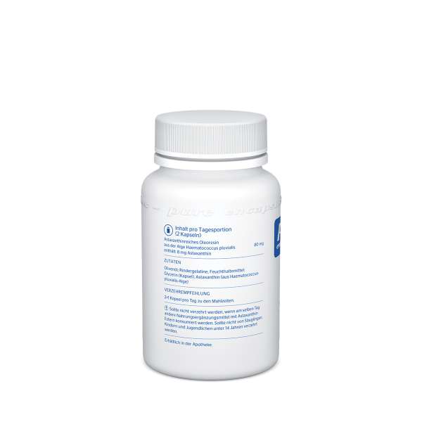 Pure Encapsulation Astaxanthin 8 mg hergestellt aus hawaiianischer Alge