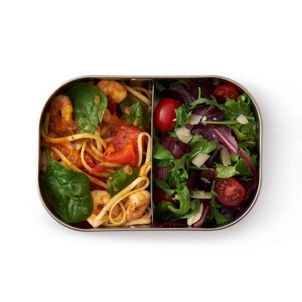 Black + Blum Lunchbox ohne Plastik - auslaufsicher mit Gabel