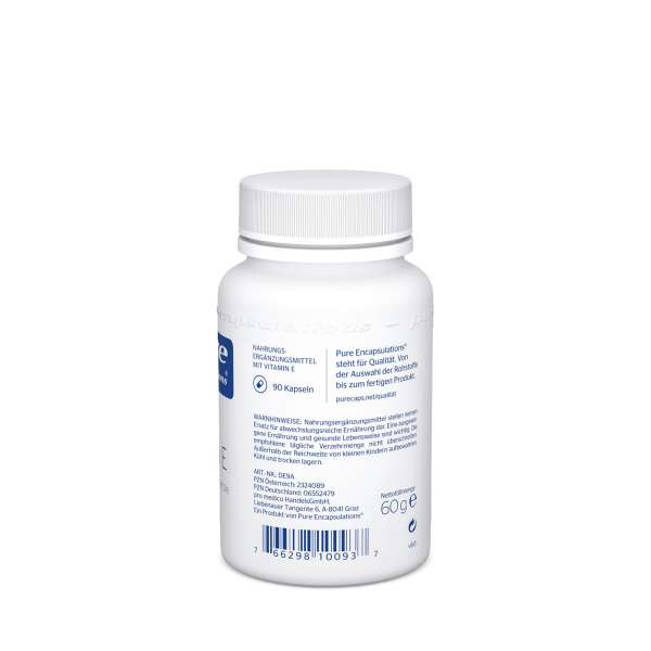 Pure Encapsulations - Vitamin E, 90 Kapseln