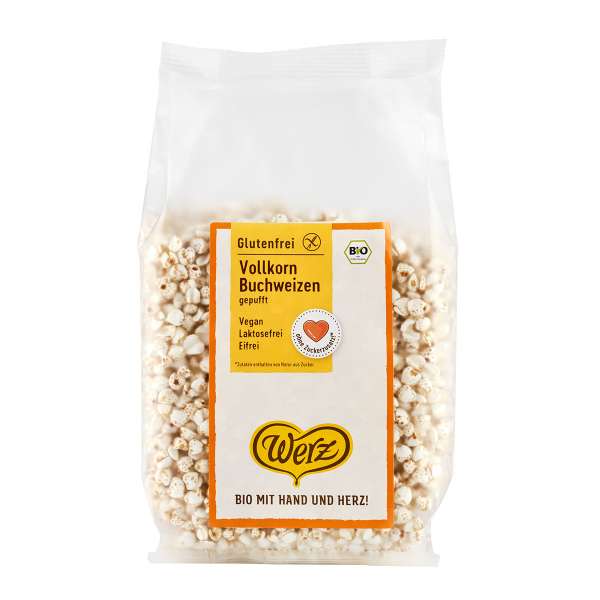 Buchweizen gepufft, ungesüßt für ein glutenfreies Frühstück Buchweizen gepufft, ungesüßt für ein glutenfreies Frühstück