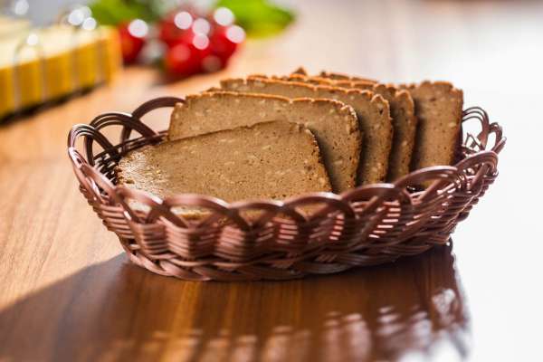 Bio Buchweizenbrot glutenfrei und ballaststoffhaltig ohne Hefe