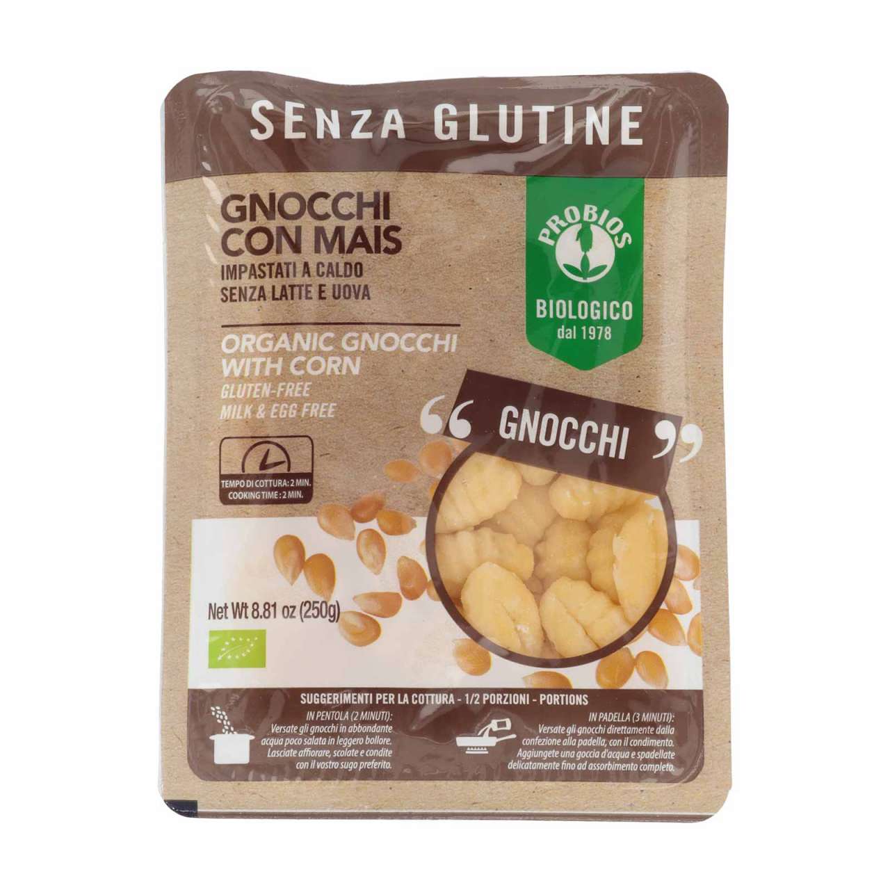 Probios Mais Gnocchi ohne Weizen - vegan, ohne Kühlung lagern