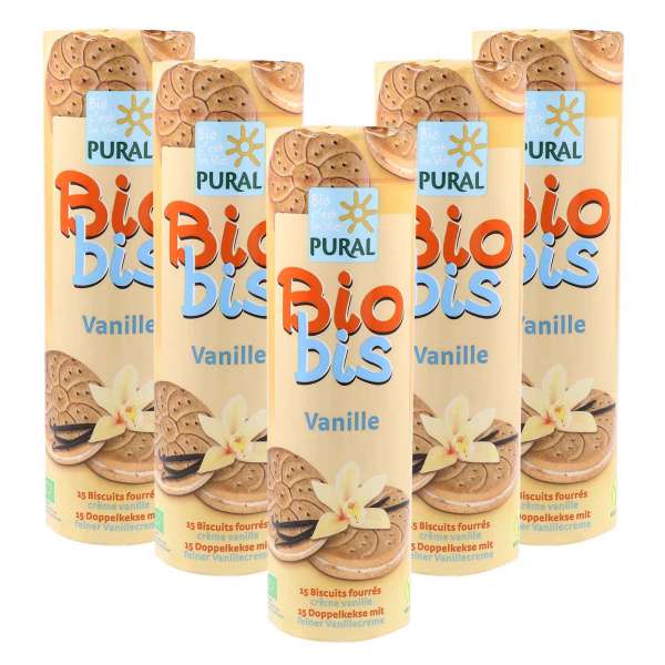 Vanille Doppelkeks Bio Bis - 5er Sparpack Kekse ohne Ei Vanille Doppelkeks Bio Bis - 5er Sparpack Kekse ohne Ei