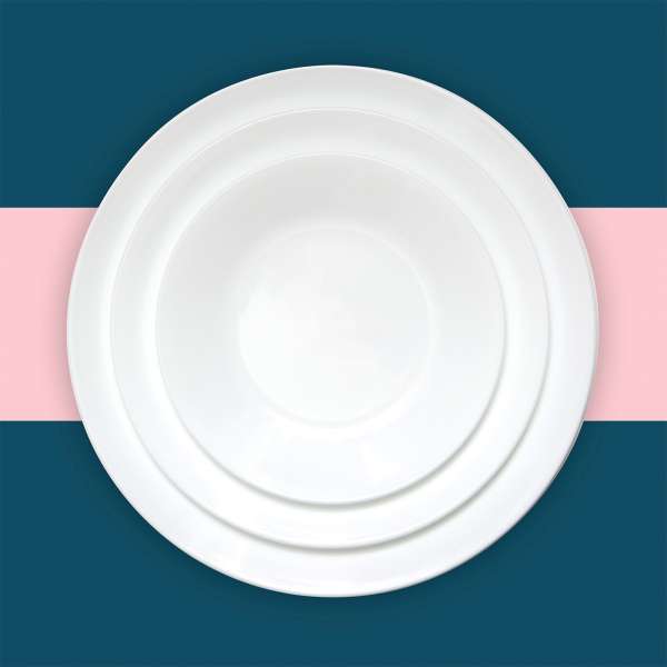 Corelle weißer Teller 26 cm: kratzfest & spülmaschinenfest