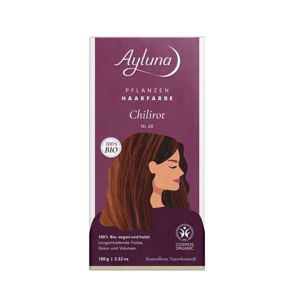 Ayluna Chili Rot - Natürliche Haarfarbe ohne Chemie & duftfrei Ayluna Chili Rot - Natürliche Haarfarbe ohne Chemie & duftfrei