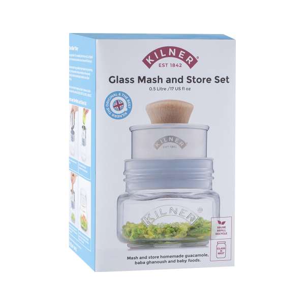 Kilner Mash & Store Guacamole Set