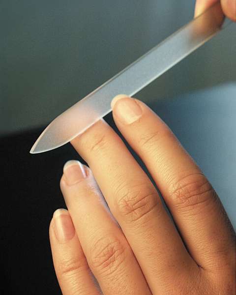 FINIgrana Glasnagelfeile mit transparentem Griff