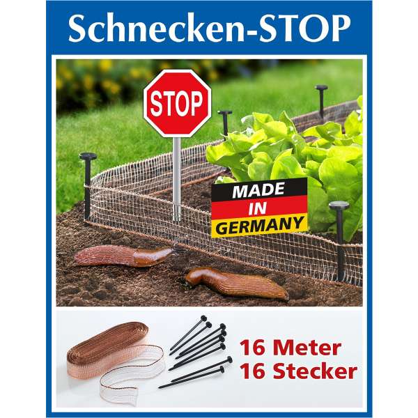 Schneckenbarriere: PureNature Schnecken-Stopp 8 Meter 2er Set