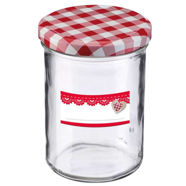 Deko-Glas-Etiketten 24 Stück: Aufkleber für Selbstgemachtes