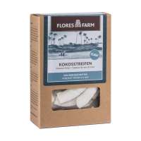 Premium Bio Kokosnuss Streifen getrocknete Rohkost exotisch essen Premium Bio Kokosnuss Streifen getrocknete Rohkost exotisch essen