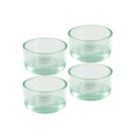 Teelichtglas 4er Set - Teelichter umweltfreundlich abbrennen Teelichtglas 4er Set - Teelichter umweltfreundlich abbrennen