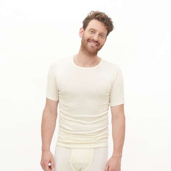 Living Crafts Herren Kurzarm-Shirt Jacob aus Bio-Baumwolle