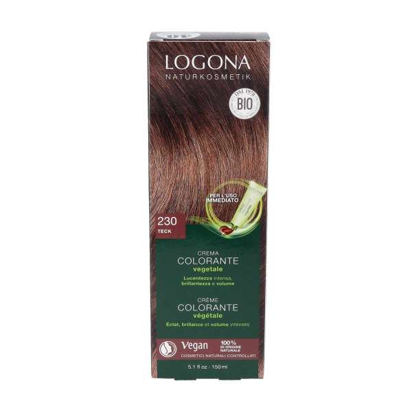 Logona Pflanzenhaarfarbe-Creme Maronenbraun für glänzendes Haar