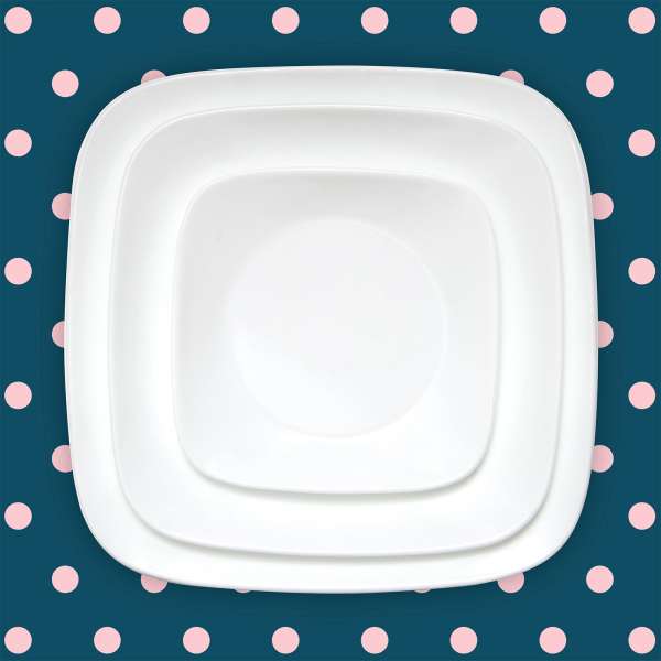 Corelle Speiseteller pure white: ideal als Campinggeschirr