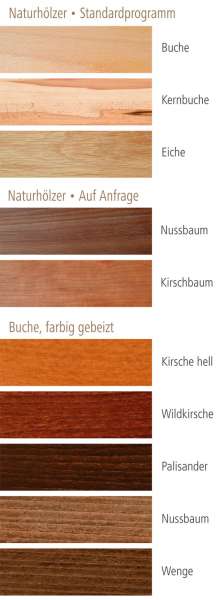 Bettkonsole zum Einhängen am Bett aus Massivholz
