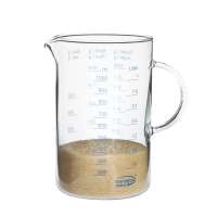YARNOW Glas Messbecher Mini Messbecher Küche Kleiner Kaffee Milch  Milchkännchen Krug mit Waage Milch Kaffee Espresso Krug Backwerkzeug 100Ml