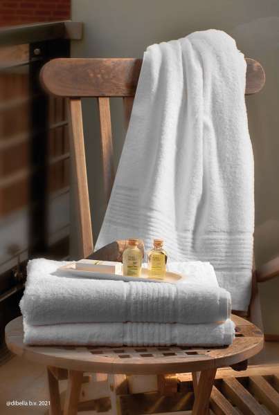 Frottier Badetuch 100x150 cm weiß aus Fair Trade Bio Baumwolle