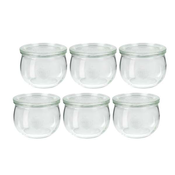 Weckglas Tulpe 580ml- 6 Gläser im Set zum Einmachen und als Deko Weckglas Tulpe 580ml- 6 Gläser im Set zum Einmachen und als Deko