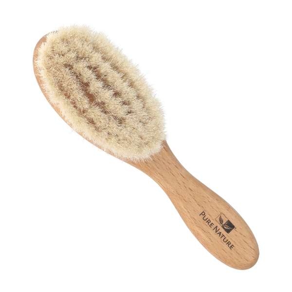 Sanfte Baby-Ziegenhaar-Bürste – natürliche, weiche Pflege Sanfte Baby-Ziegenhaar-Bürste – natürliche, weiche Pflege
