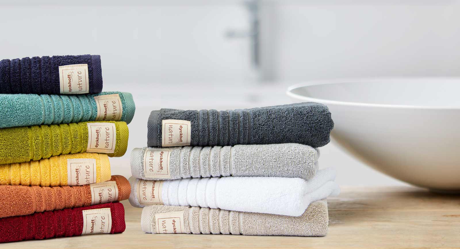 Größen PureNature Handtücher Trendfarben - - alle Baumwolle & Bio