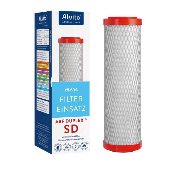 Alvito ABF Duplex SD Blockfilter rot für reines Wasser Alvito ABF Duplex SD Blockfilter rot für reines Wasser