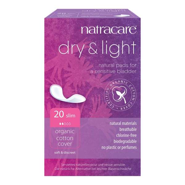 Natracare Dry & Light Slim Inkontinenzeinlagen für Frauen - Bio-zertifiziert Natracare Dry & Light Slim Inkontinenzeinlagen für Frauen - Bio-zertifiziert