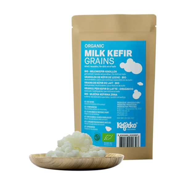 Dehydrierte Kefirknöllchen als Starter-Kultur für Milchkefir Dehydrierte Kefirknöllchen als Starter-Kultur für Milchkefir