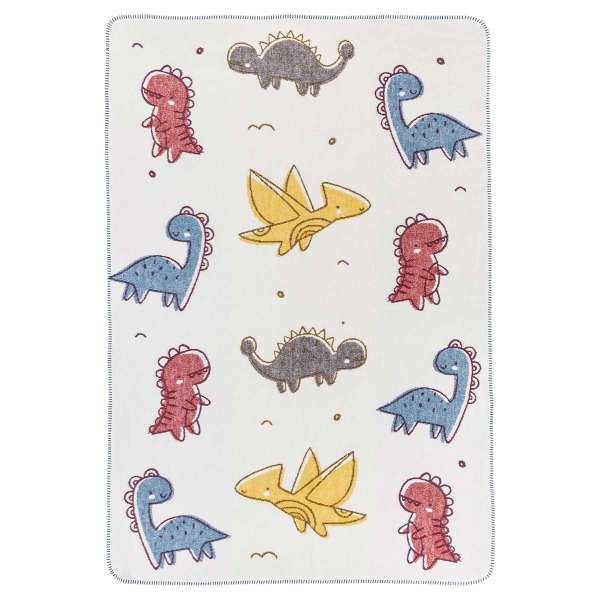 Kuscheldecke Dino für Kinder aus Weberei Kuscheldecke Dino für Kinder aus Weberei