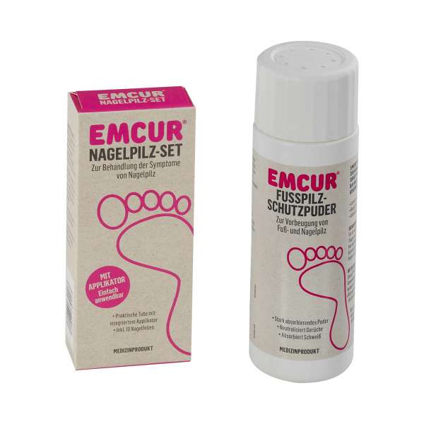 Emcur Set Nagelpilz-Set mit Schutzpuder gratis Emcur Set Nagelpilz-Set mit Schutzpuder gratis