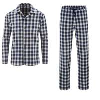 Living Crafts Herren Flanell Pyjama - kariert - Bio Baumwolle Living Crafts Herren Flanell Pyjama - kariert - Bio Baumwolle