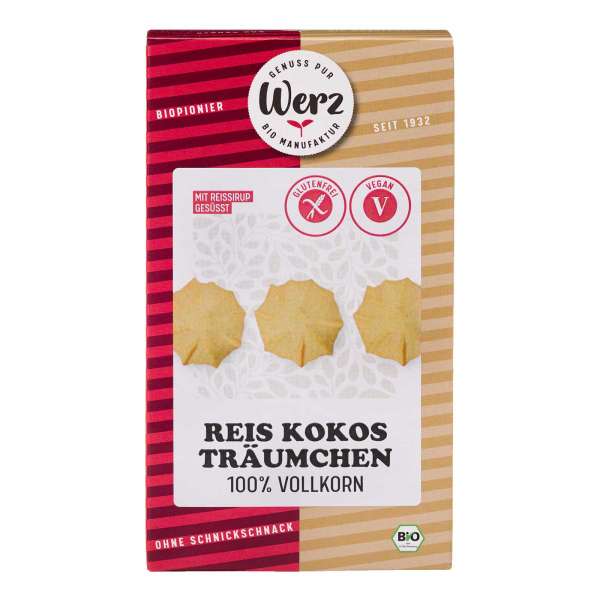 Reis-Kokos Träumchen: Glutenfreie Bio Kekse vegan knabbern Reis-Kokos Träumchen: Glutenfreie Bio Kekse vegan knabbern